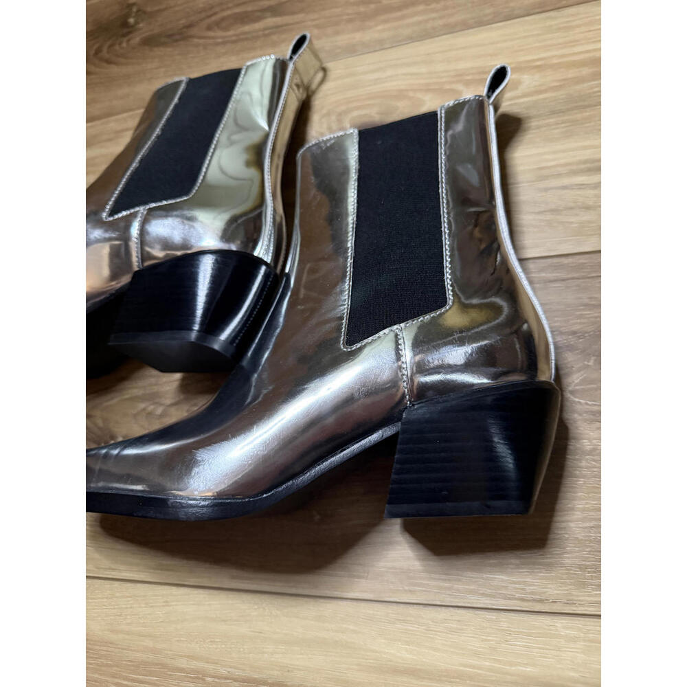 NEW! rag & bone Joni Chelsea Bootie in Silver Size 8.5 - Picture 2 of 6